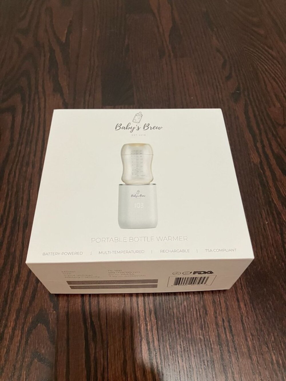 Baby's Brew Portable Bottle Warmer with 4 Adapters, Complete, Tested, and Workin